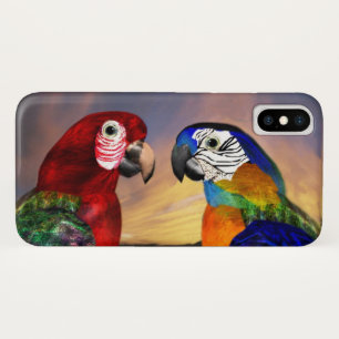 HYPER PARROTS /RED AND BLUE ARA Case-Mate iPhone CASE