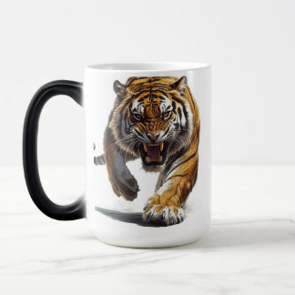 Hyper-Realistic Charging Tiger Magic Mug