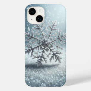 Hyper-Realistic Frozen Snowflake Phone Case Winter