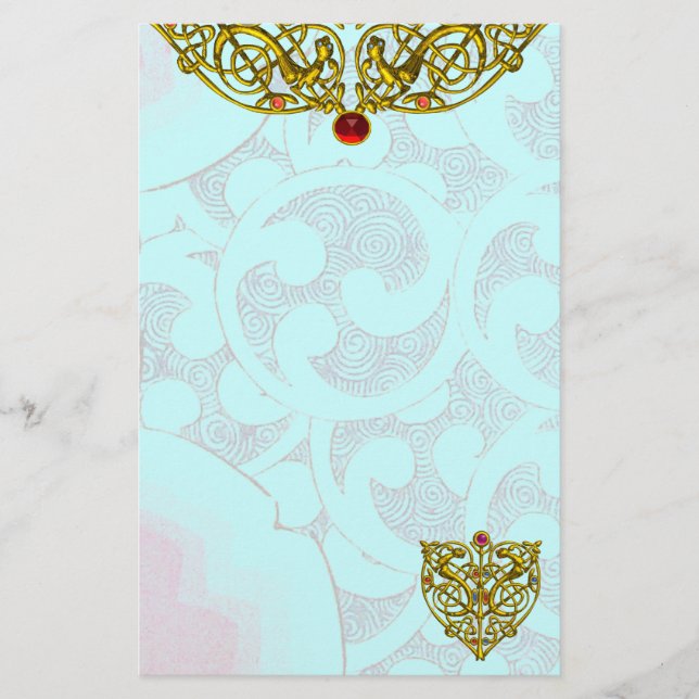 HYPER VALENTINE , blue Stationery (Front)