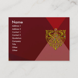 HYPER VALENTINE RUBY 2 ,red Business Card