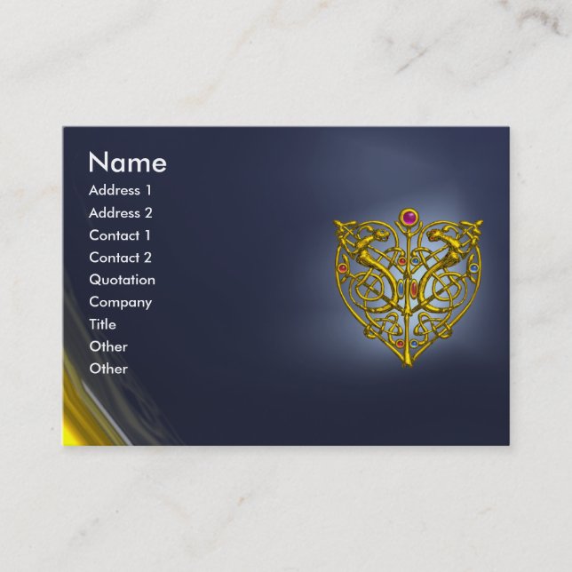 HYPER VALENTINE TOPAZ ,blue Business Card (Front)