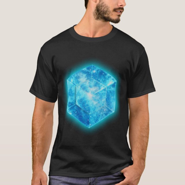Hypercube 4D - TESSERACT , digital, Symbol - T-Shirt (Front)
