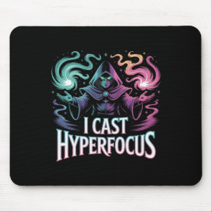 Hyperfocus Magic Spell Gamer Artwork Autism Mage M Mouse Pad