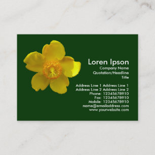 Hypericum Hidcote (St. John's Wort) Dark Green Business Card