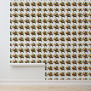 Hyperrealistic Still Life with Peppers and Garlic Wallpaper