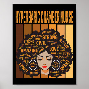 Hyperric Chamber Nurse Powerful Black History Mont Poster