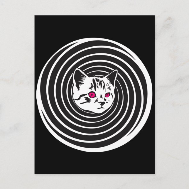Hypno-Cat Postcard (Front)