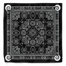 Hypno Hanky, Hypnosis Flagging Bandanna On Black !