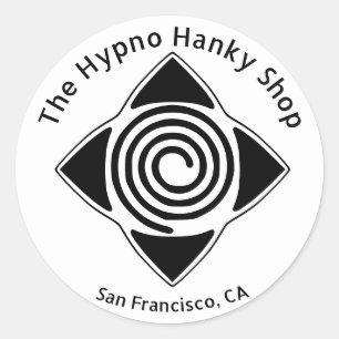 Hypno Hanky Shop Hypnosis Everywhere Logo Sticker