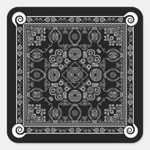 Hypno Hanky Spiral Bandanna, Handkerchief Sticker