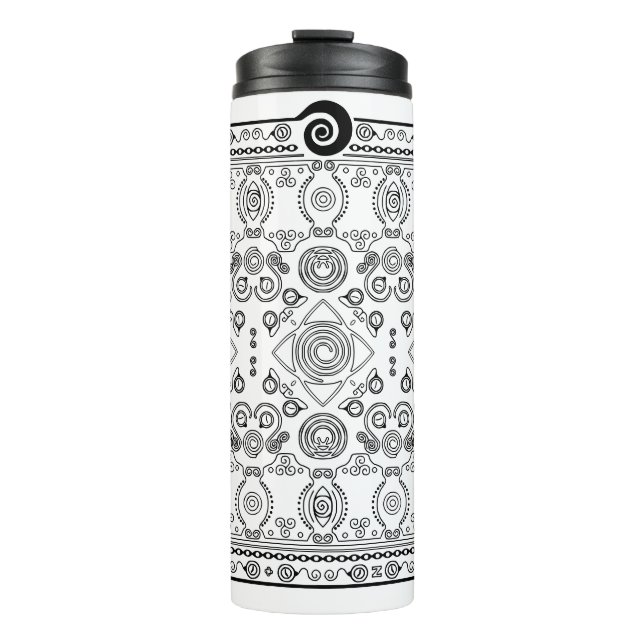 Hypno Spiral Bandanna Thermal Travel Tumbler (Front)