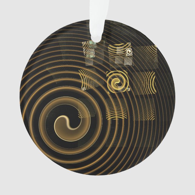 Hypnosis Abstract Art Acrylic Circle Ornament (Front)