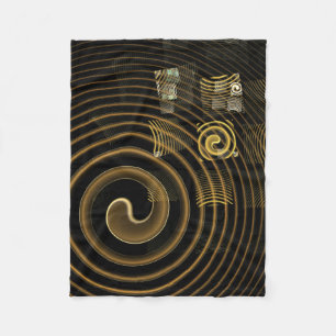 Hypnosis Abstract Art Fleece Blanket