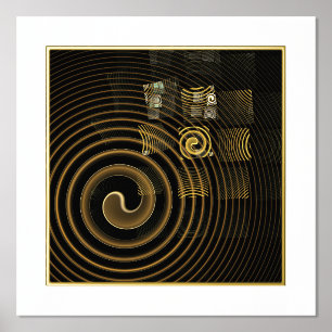 Hypnosis Abstract Art Foil Prints