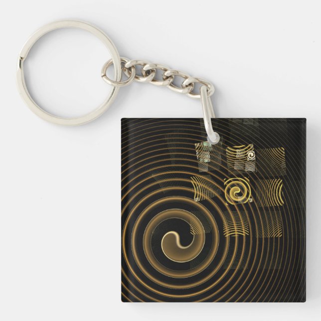 Hypnosis Abstract Art Key Ring (Front)