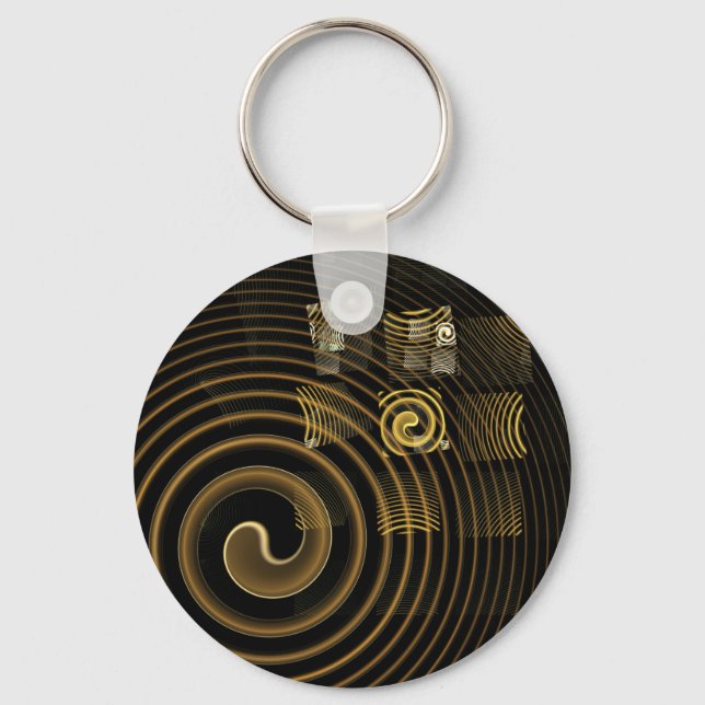 Hypnosis Abstract Art Keychain (Front)