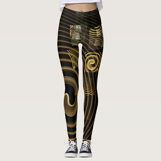 Hypnosis Abstract Art Leggings (Front)