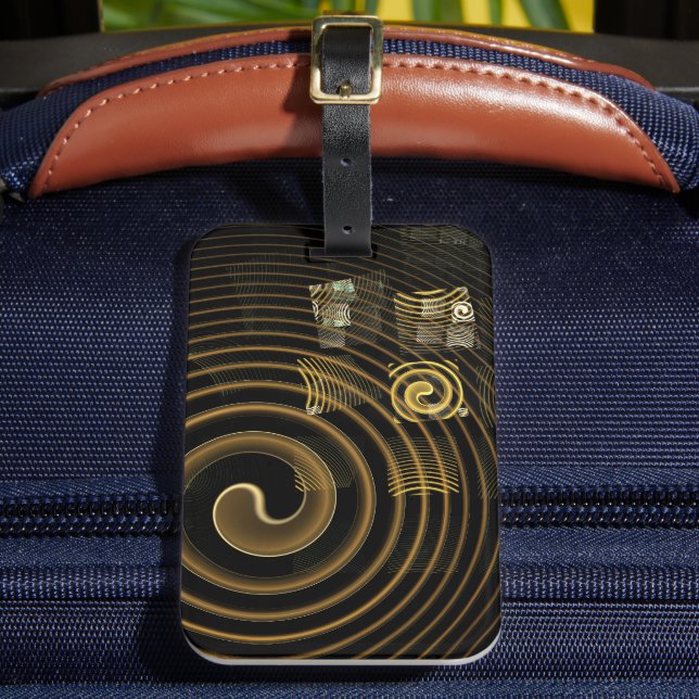 Hypnosis Abstract Art Luggage Tag (Front Insitu 2)