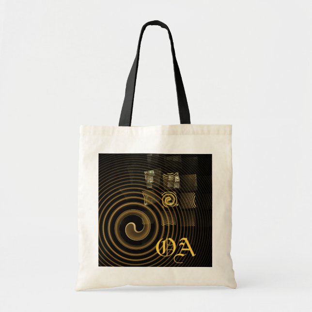 Hypnosis Abstract Art Monogram Bag (Front)