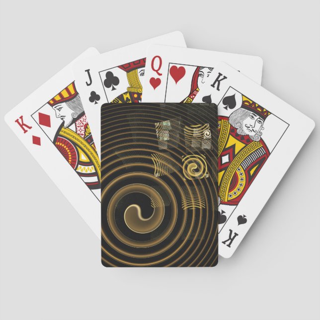 Hypnosis Abstract Art Playing Cards (Back)