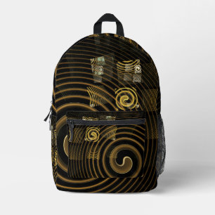Hypnosis Abstract Art Printed Backpack