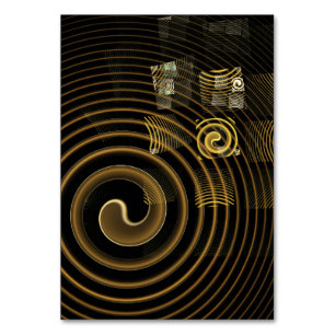 Hypnosis Abstract Art Table Card