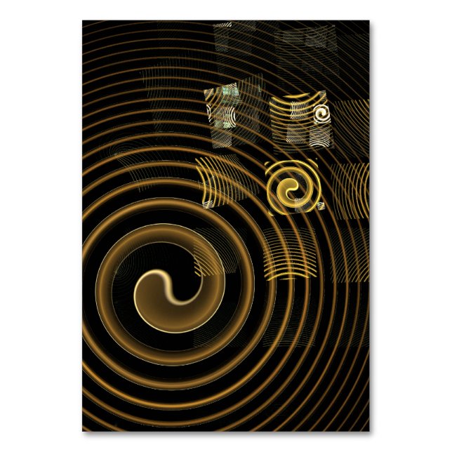 Hypnosis Abstract Art Table Card (Front)