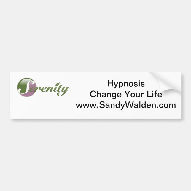 Hypnosis  Change Your Life Bumper Sticker (Front)