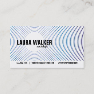 Hypnosis Circles - Blue Business Card