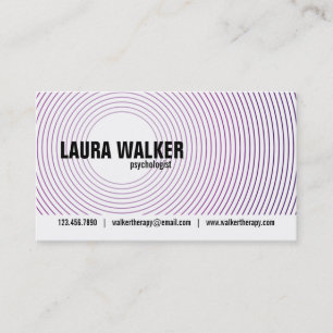 Hypnosis Circles - Purple Business Card
