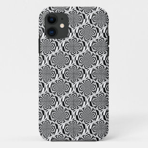 Hypnosis Pattern black white + your ideas Case-Mate iPhone Case