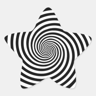 Hypnosis Spiral Star Sticker