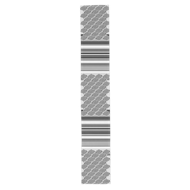 Hypnosis Stripes Pattern + your ideas Long Table Runner (Front)