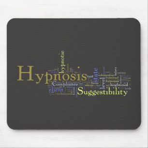 Hypnosis Word Art Mouse Pad