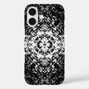 Hypnotic Abstract Black And White Modern Art iPhone 16 Case