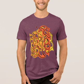 Hypnotic Amorphous Phantasmagoric Modern Groovy  Tri-Blend Shirt