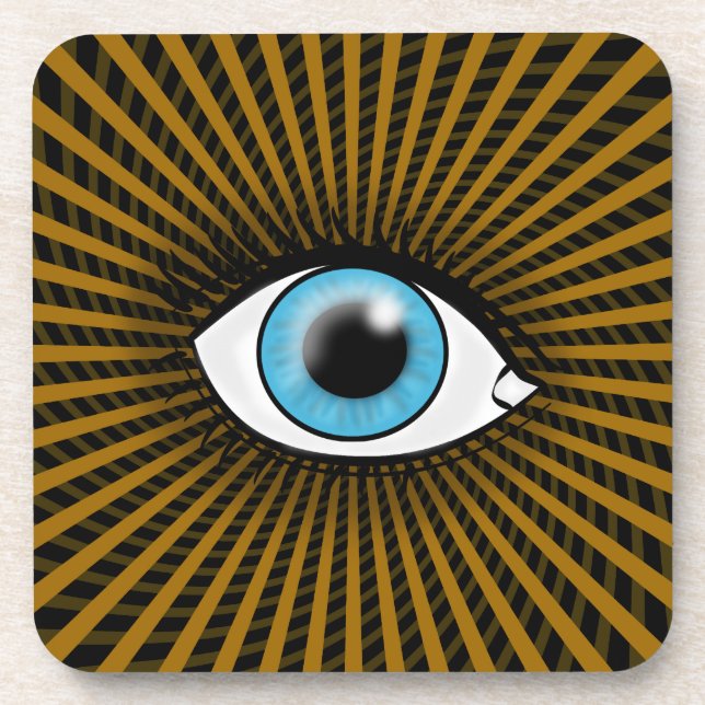 Hypnotic Blue Eye Coaster (Front)
