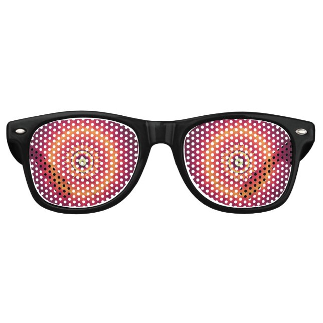 Hypnotic Bull's Eye Circular Party Shades (Front)