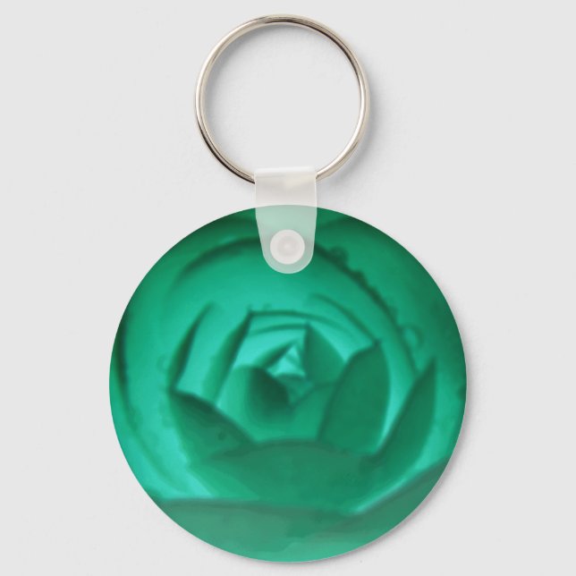 Hypnotic Camellia Flower Keychain (Front)