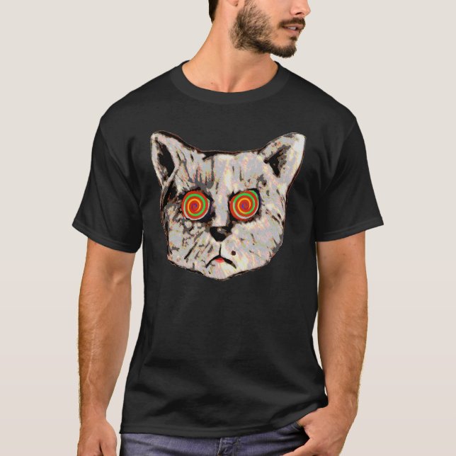 hypnotic cat eyes T-Shirt (Front)