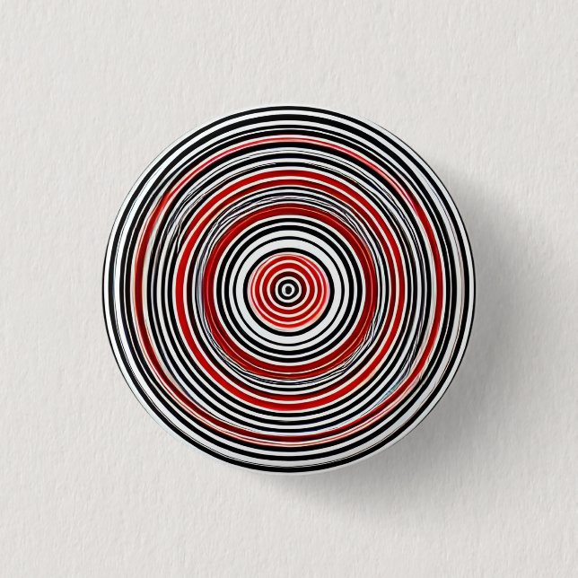 Hypnotic Circles 3 Cm Round Badge (Front)