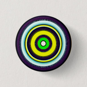 Hypnotic Circles 3 Cm Round Badge