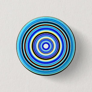 Hypnotic Circles 3 Cm Round Badge