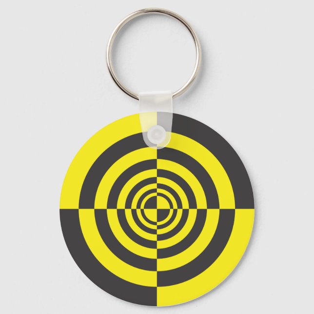 Hypnotic circles key ring (Front)