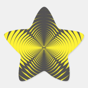 Hypnotic disc star sticker