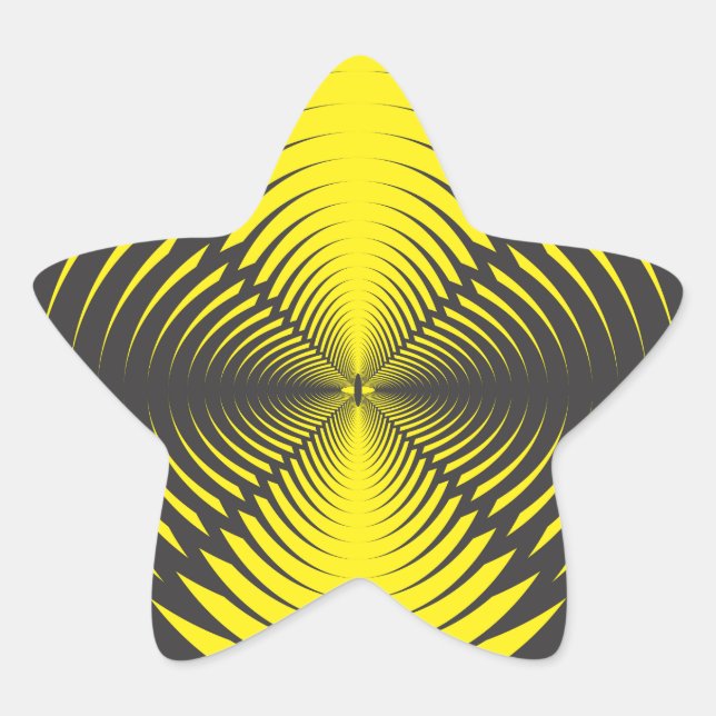 Hypnotic disc star sticker (Front)