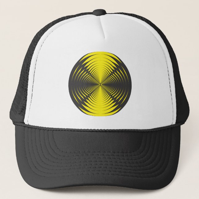 Hypnotic disc trucker hat (Front)