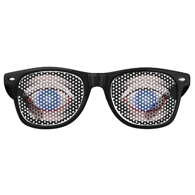 Hypnotic Evil Eye Party Glasses (Front)