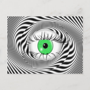 HYPNOTIC EYE - HYPNOTIST POSTCARD
